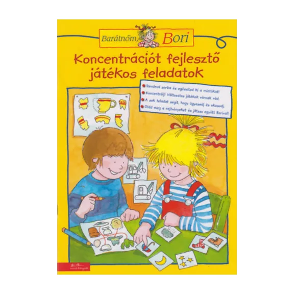 Koncentrációt fejlesztő játékos feladatok - Barátnőm, Bori foglalkoztató füzet