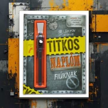   Titkos naplóm - Fiúknak - Ajándék toll láthatatlan tintával és UV-lámpával
