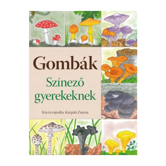 Gombák - Színező gyerekeknek