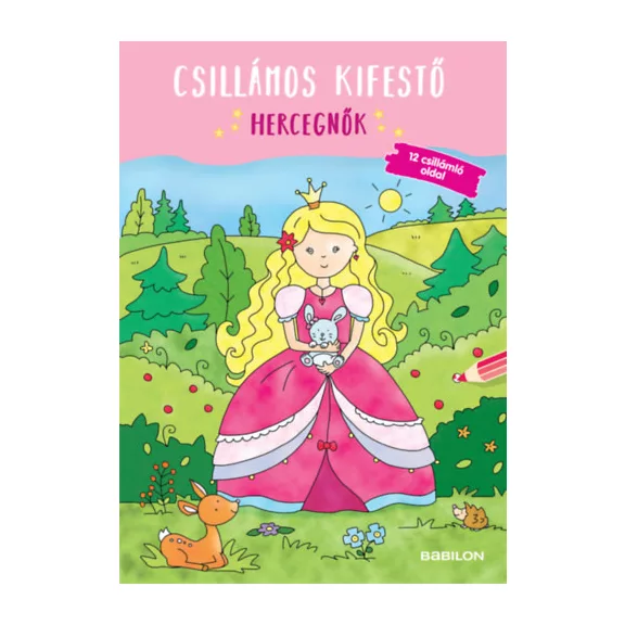 Csillámos kifestő - Hercegnők
